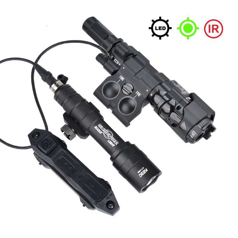WADSN New Tactical Metal CNC MAWL C1 Red Dot Green Blue IR Aiming M300 M600 AR15 Flashlight Airsoft Weapon Light X300 PEQ15 DBALXJ250905