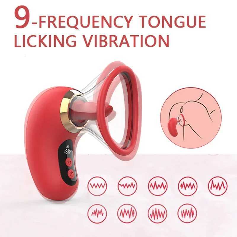 5 IN1 Sucking Vibrator Rose for Women 3 Sucking 9 Tongue Licking LCD Display Removable Cup G Spot Clitoral Stimulator Sex ToyXJ250905