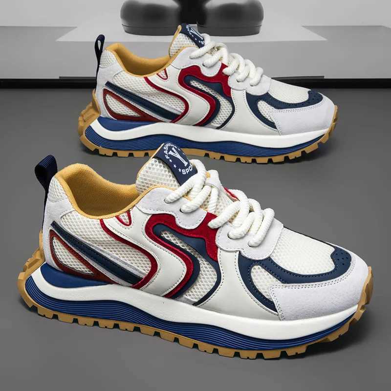 2025 New Summer Mens Casual Shoes Air Mesh Breathable Versatile Casual Sports Shoes Student Soft Sole Lightweight Running Shoes Z250905