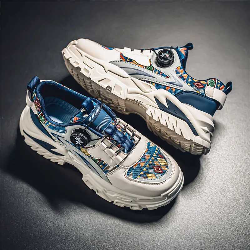 4 Season Soft Soled Non Slip Outdoor Running Shoes Student Sneakers Mens Korean Rotating Trendy Casual Sports Shoes Z250905