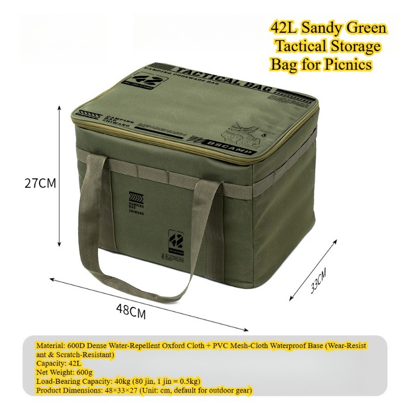 Durable Tactical Tent Accessory: Multi-Purpose Foldable Pack for Cooking Utensils and More