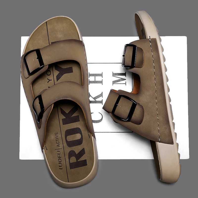 Mens highquality sports casual slippers summer breathable softsole nonslip outdoor beach shoes fashion youth walking sandals W250905