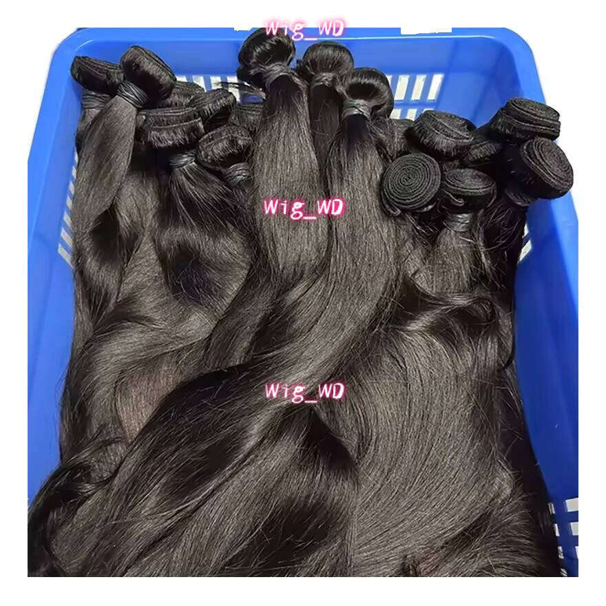 Grade Virgin 12A Vendors Wholesale Bone Straight Indian Human 100% Natural Cuticle Aligned Hair wig Bundles 100%