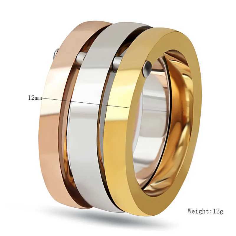 ZORCVENS High Quality 3 PiecesSet Rose GoldSilver Color Stainl Steel Rings For Wen Jewelry Anniversary Gifts Ring Set S250905