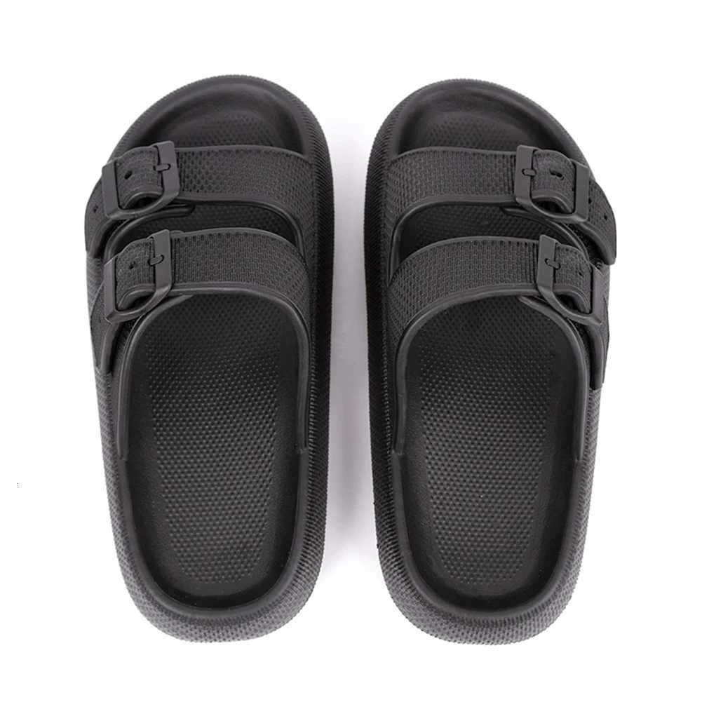 Walking Slippers Nonslip Bathing Shoes Adjustable Buckles Cloud Slides Fashion EVA Sandals for Summer Beach W250905