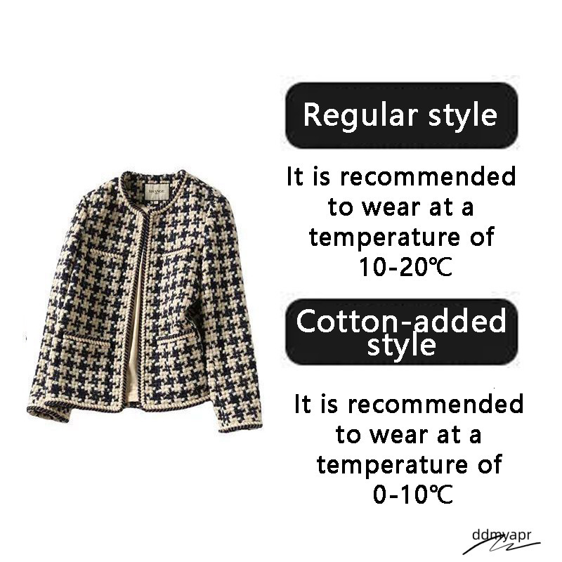 Jacket Blazer Woman Womens Designer Clothing Chan Style Coat Is Versatile Choice Early ddmyday Autumn The Tweed Top For A Socialite Looks Slimmer