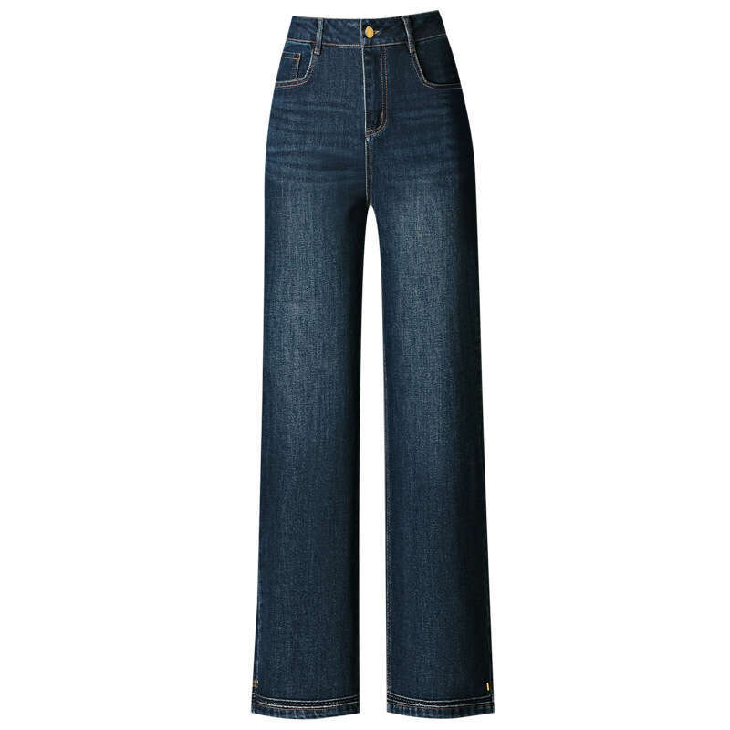 womens jeans Wide-Leg Denim Women's Long Pants Spring and Autumn New Loose Slimming Elegant High-Waisted Narrow Version Fashionable Elegant 2089