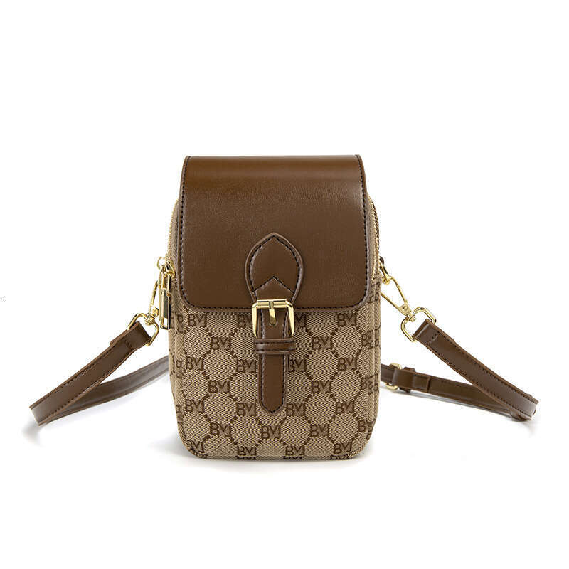 TikTok Women's 2025 Autumn Winter New Printed Mini Phone Fashion Versatile Shoulder Crossbody Bag