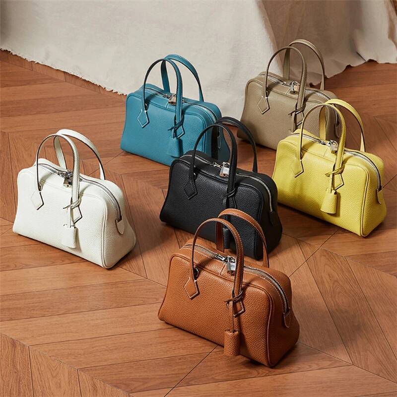 Hifashion 100% Genuine Leather Crossbody Shoulder Bags For Women 2025 Trend Designer Top Handle Satchel Boston Ladies Handbags