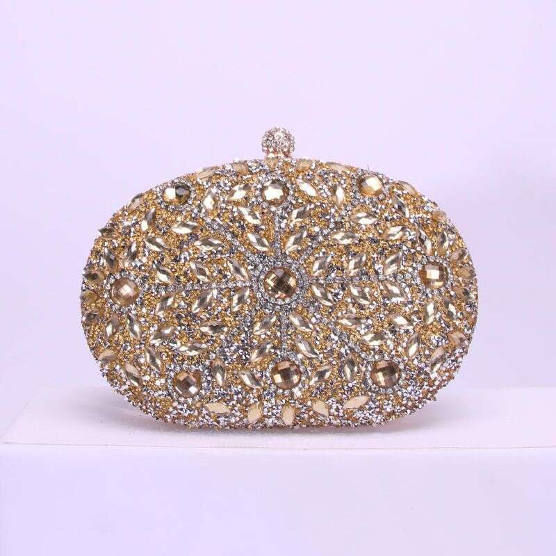Oval Suower Dia Bag Fashion Banquet Ladies Handbag Personality Dress Evening