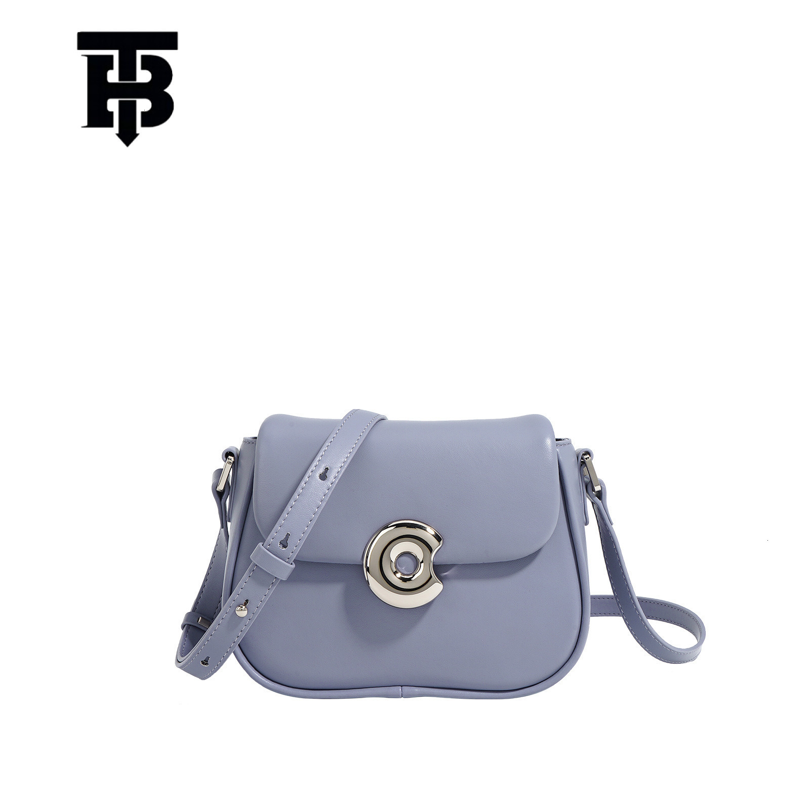 TB BHULAMTE Designer Bag New Genuine Leather Saddle Bag Crossbody Trendy Bag Niche Luxury Bag Texture Shoulder Bag Commuter Versatile Phone Crossbody 