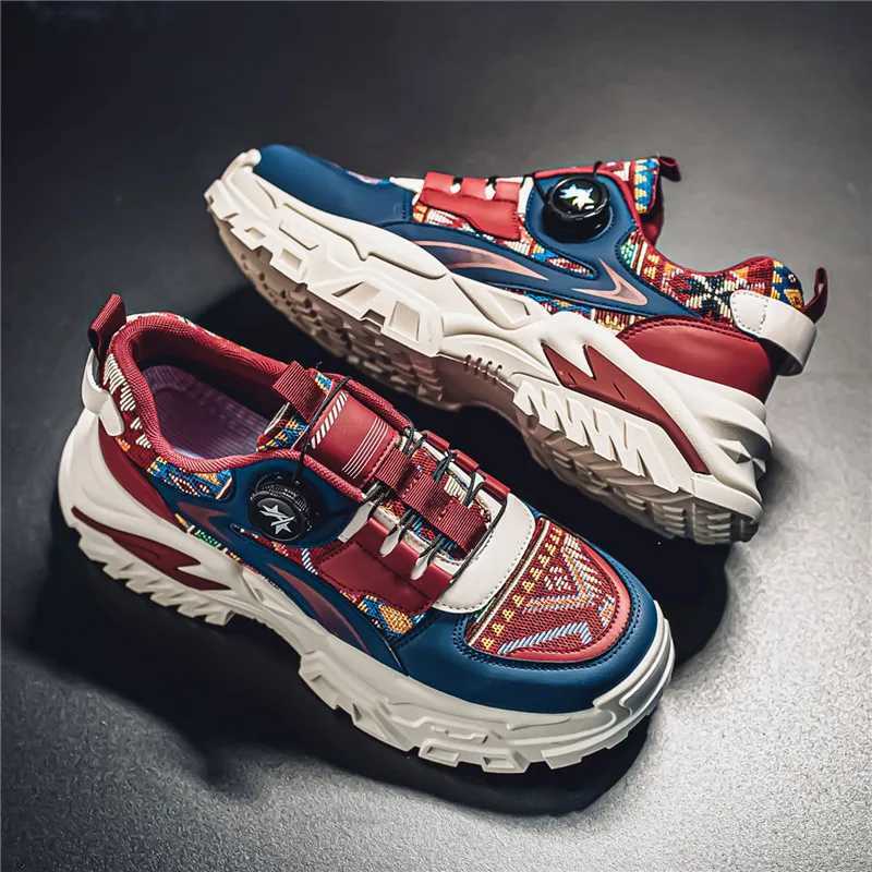 4 Season Soft Soled Non Slip Outdoor Running Shoes Student Sneakers Mens Korean Rotating Trendy Casual Sports Shoes Z250905