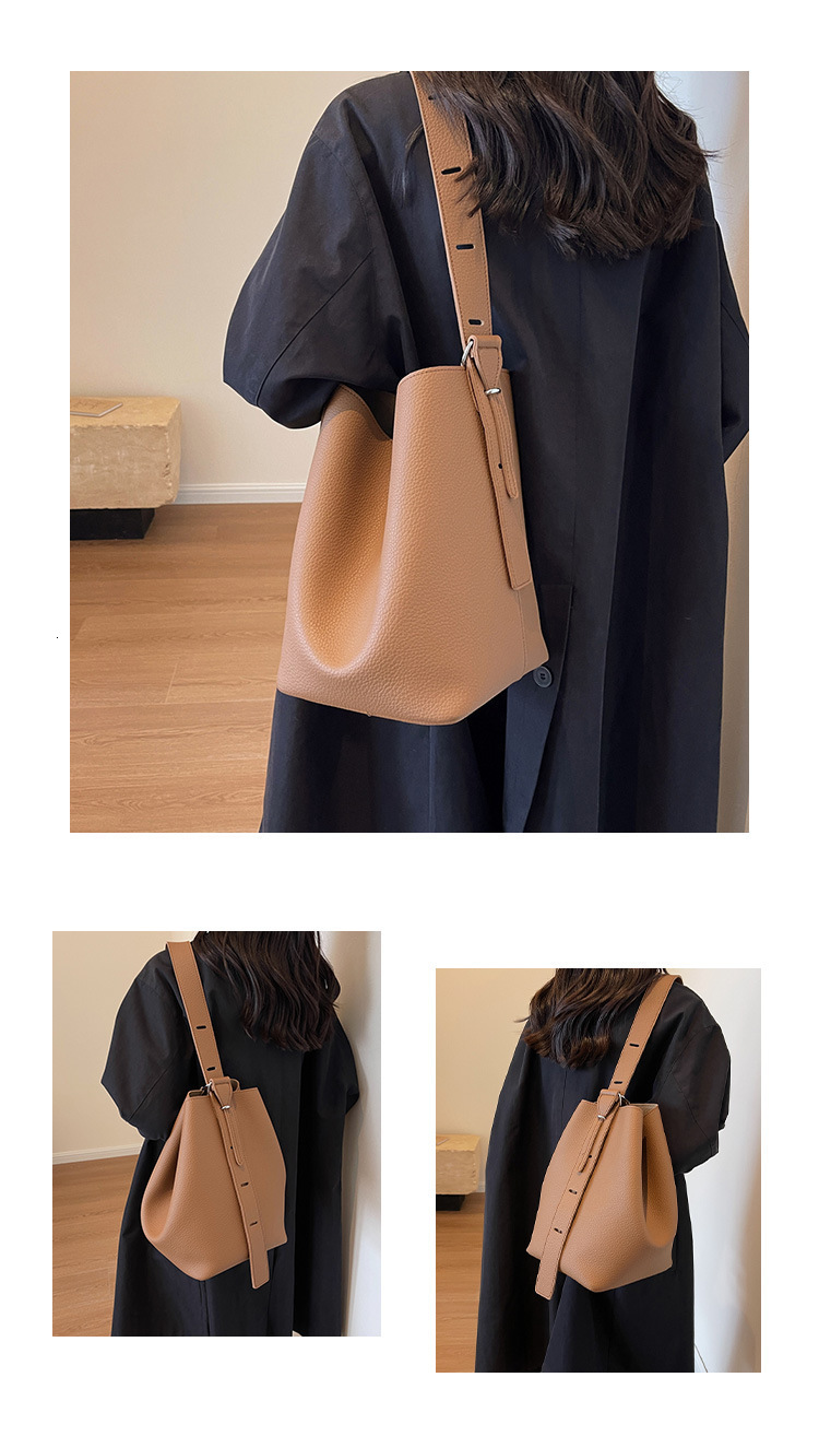 2025 New Extremely Simple Shoulder Bag Luxury Bag Women's Crossbody Bag Designer Bag Multi functional Bucket Bag Handbag
