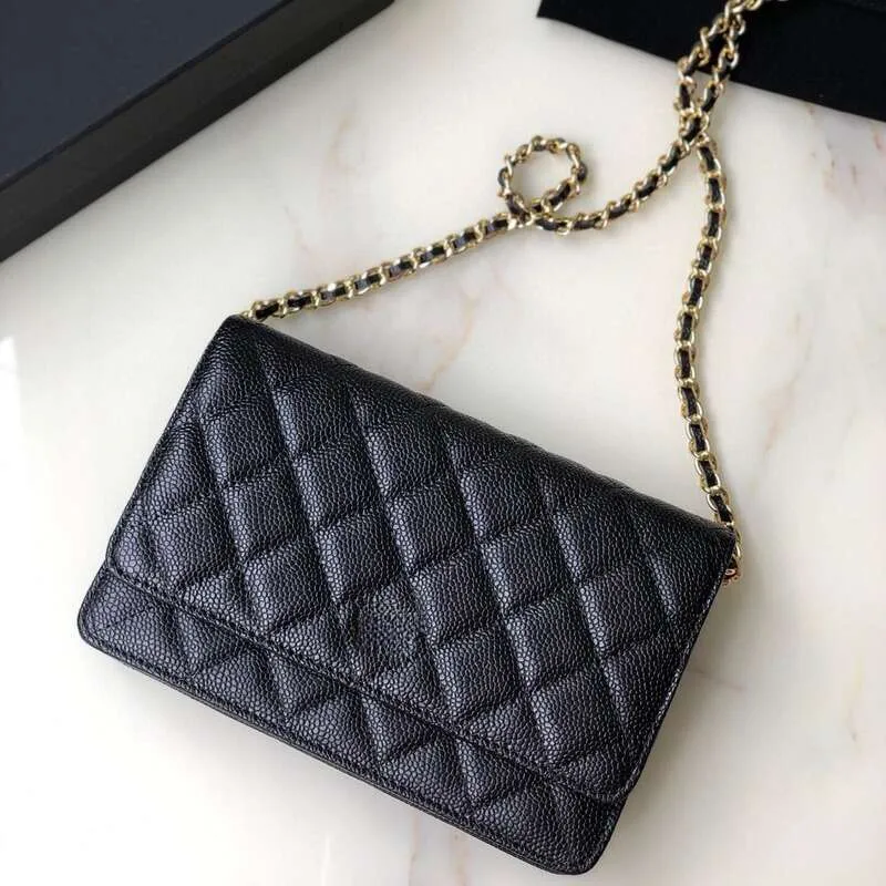 182 Crossbody Bag Woc Bag Fashion Lychee Cowhide Wallet Women's Handbag High Quality Designer Wallet Women's Shoulder Bag Fast shipping