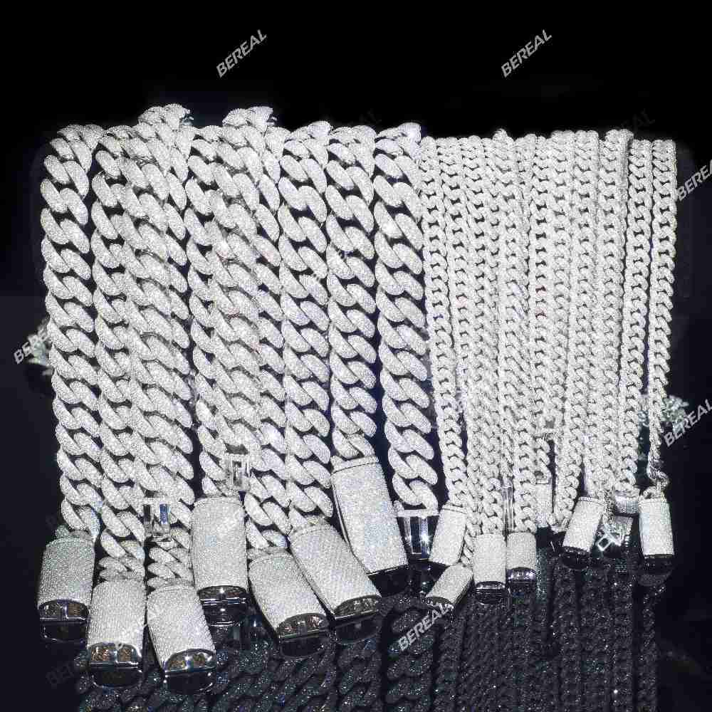 Wholesale Factory Price on Unique and Stylish 12MM Diamonds Cuban Link Necklace for Mens Trendy and Versatile Wardrobe