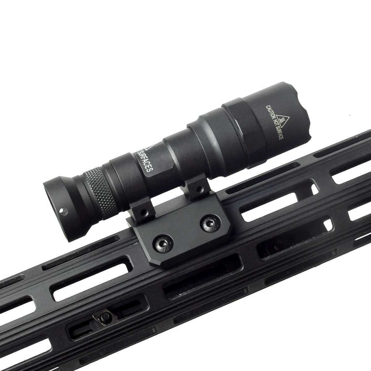 M600 M300 Tactical Flashlight Hunting Airsoft Weapons Scout Light Fit MLOK MLOK Keymod 20mm Rail Offset Mount BaseXJ250905