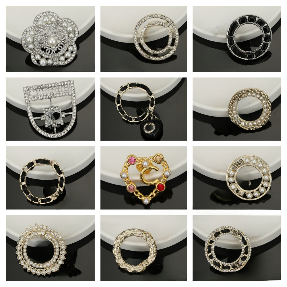 Luxurious Diamond and Pearl Brooch High-quality Brooch Women's and Men's Design Jewelry Brooch High Quality Elegant and Noble Brooch Neutral