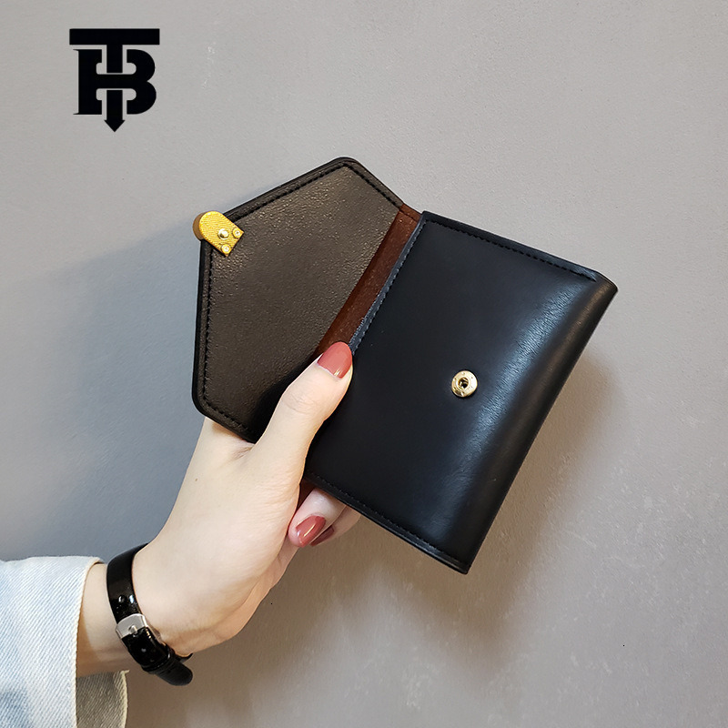 TB BHULAMTE Designer Bag Ins New Love Simple Women's Wallet Short Style 70% Off Small Wallet Women's Coin Purse Luxury Bag Card Holder Leath