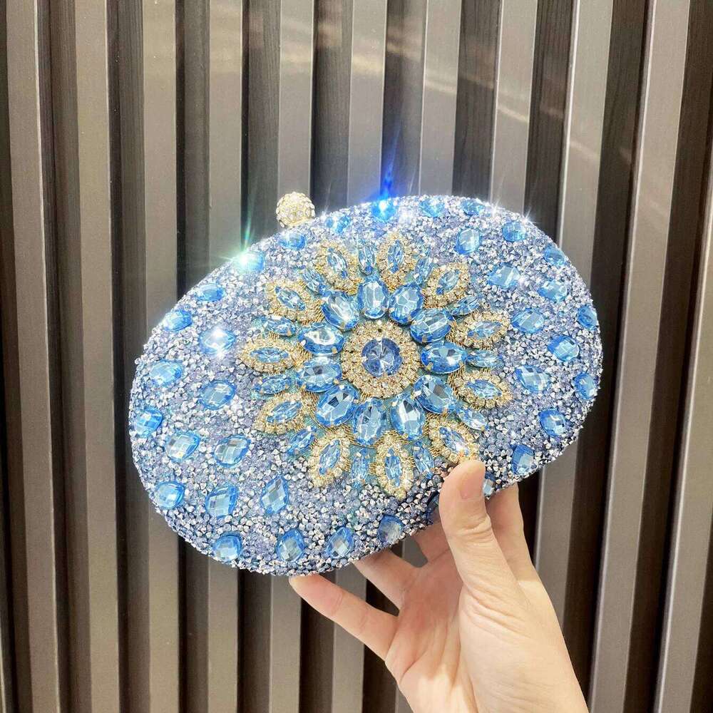Designer Bags Handmade Rhinestones Evening Clutch Bag Purses And Handbag Designer Shoulder Shiny Crystal Clutch Purse Party Bag Luxury Bag