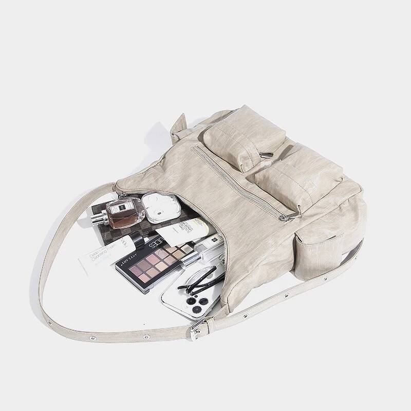 Casual Half Moon Bags For Women Designer Handbags Purses 2024 New In Multiple pockets Decoration Large Capacity Shoulder