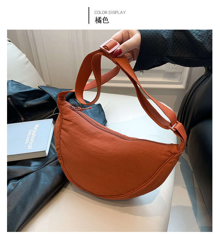 U Home Same Style Versatile Crossbody Dumpling Travel 2024 Spring New Single Shoulder Bag with Silk Cotton