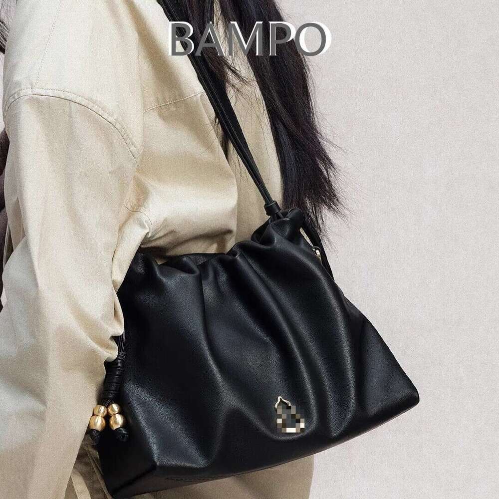 BAMPO Banpo Women's Cloud Small Size Top Layer Cowhide Underarm Single Shoulder 2025 New Trash Crossbody Bag