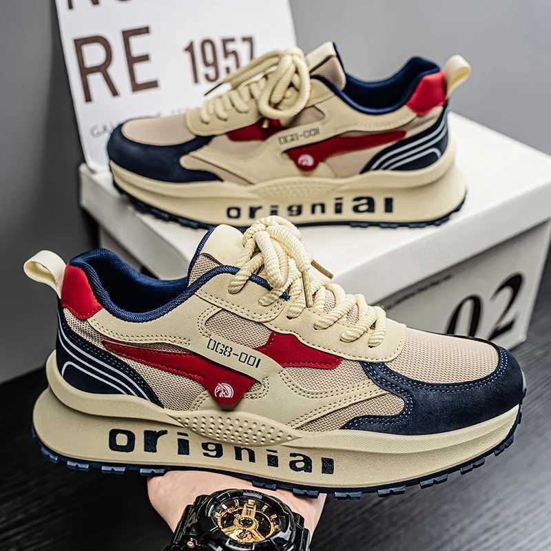 2025 Spring Mens New Outdoor Mesh Sports Shoes Breathable Comfortable Soft Sole Casual Shoes Z250905