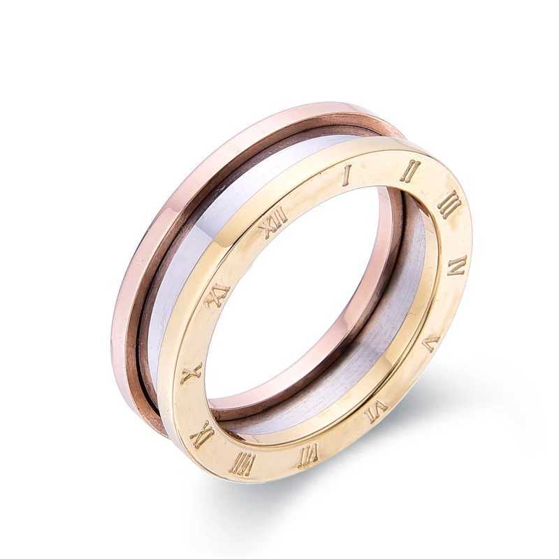 FYSARA New Chic Ran Numeral Carving Stainl Steel Mix Geetric Finger Rings For Wen Friendship Party Lucky Gift S250905