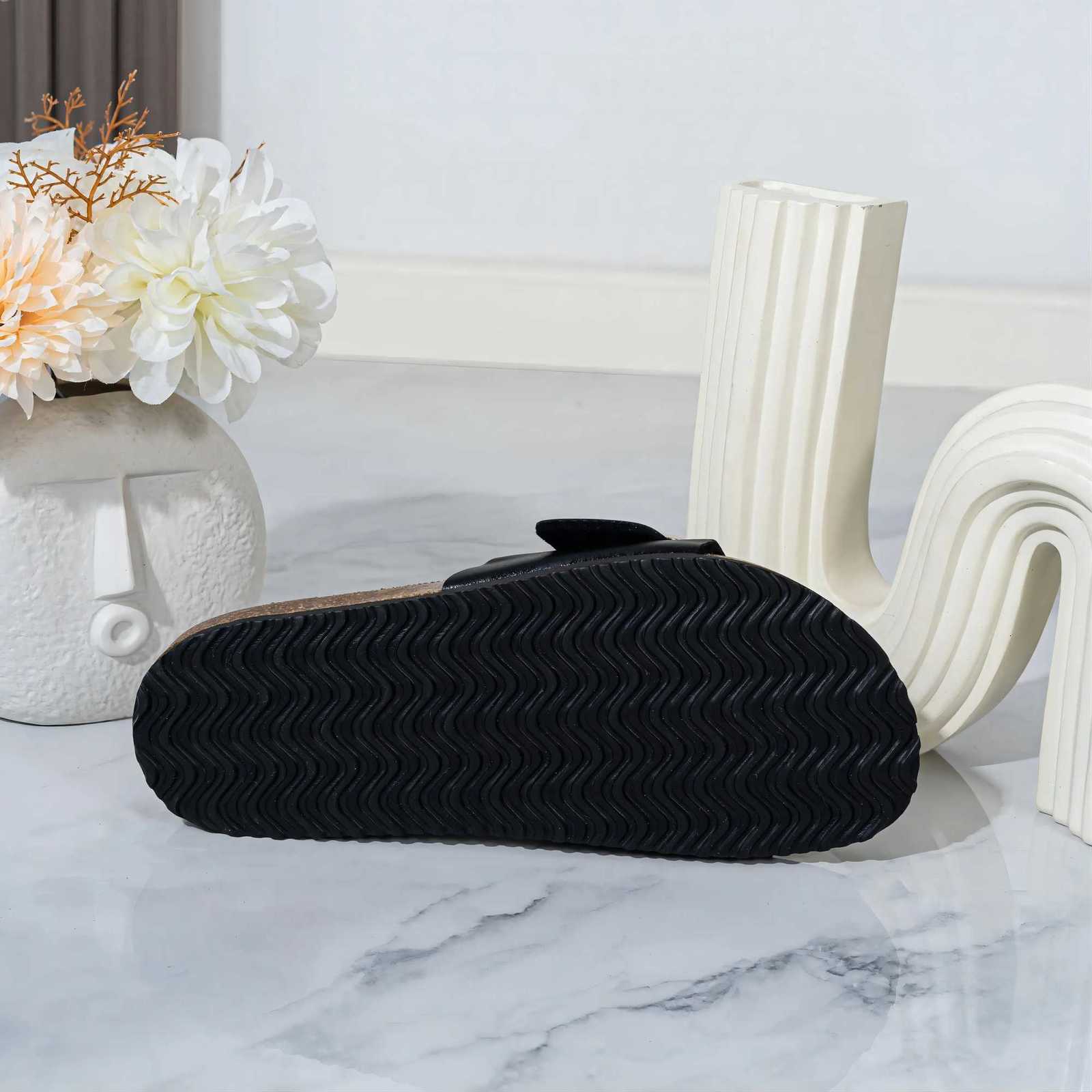 Comemore womens sandals summer 2024 New retro women sandals lazy shoes cork soles highlooking shoes for women sandals W250905