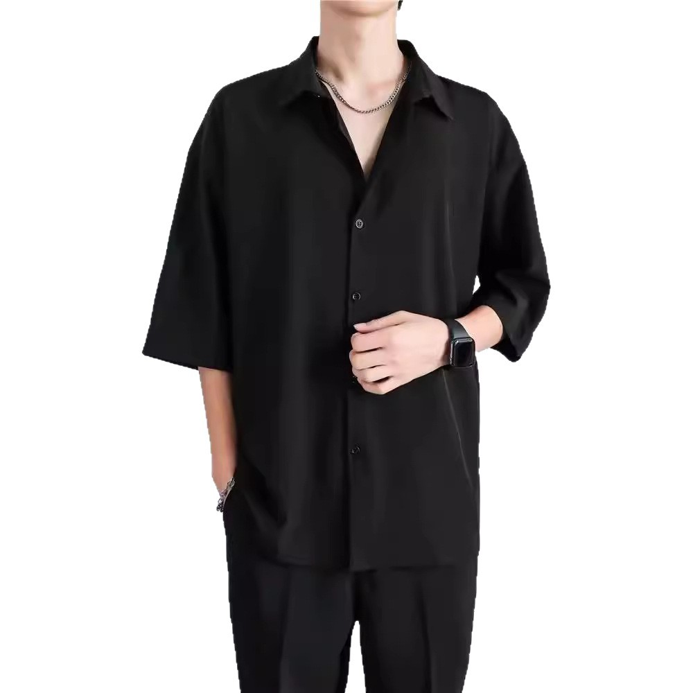 C4385 Master quality Sweatshirt Men's Fashion Brand Waffle Fake Two-piece 2024 Autumn New Long-sleeved T-shirt