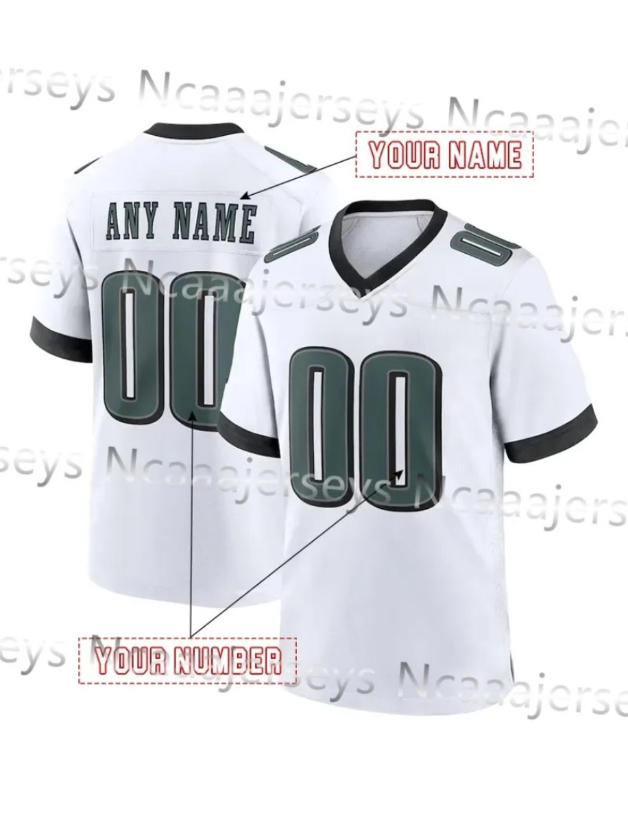 Saquon Barkley 2024 25 Super Football Jerseys Jalen Hurts Kenny Pickett Jason Kelce Brown Miles Sanders DeVonta Smith Haason Reddick Swift Shirts111