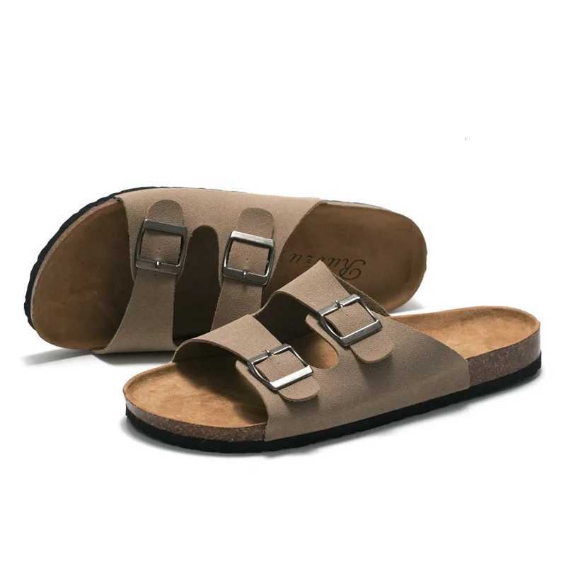 COWCOM Mens Cork Sandals Beach Flip Flop Mens Shoes KWN W250905
