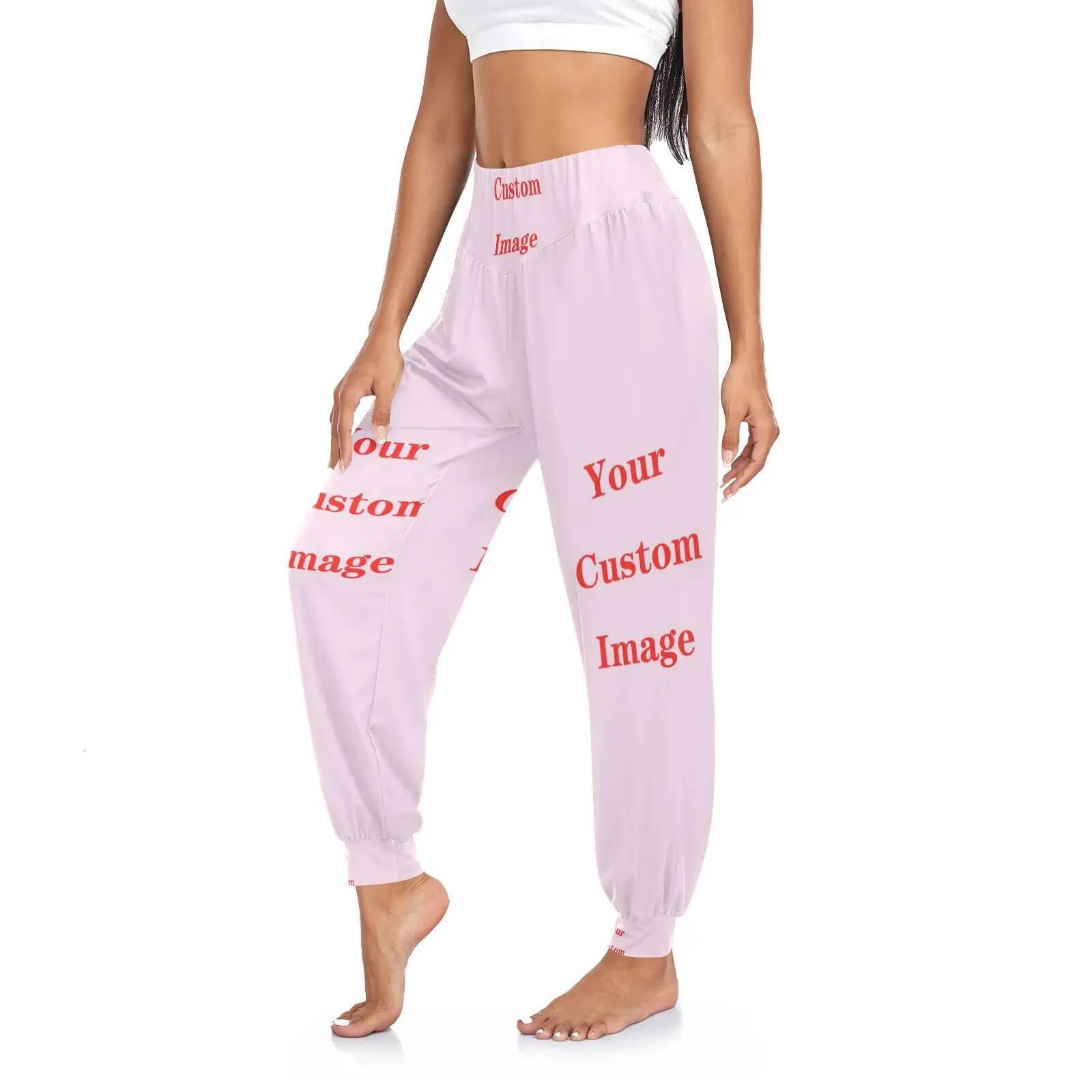 Women Large Size Casual Modal harem lady Dance practice pants Customized image yoga suit Long Trousers Bloomers dancewear