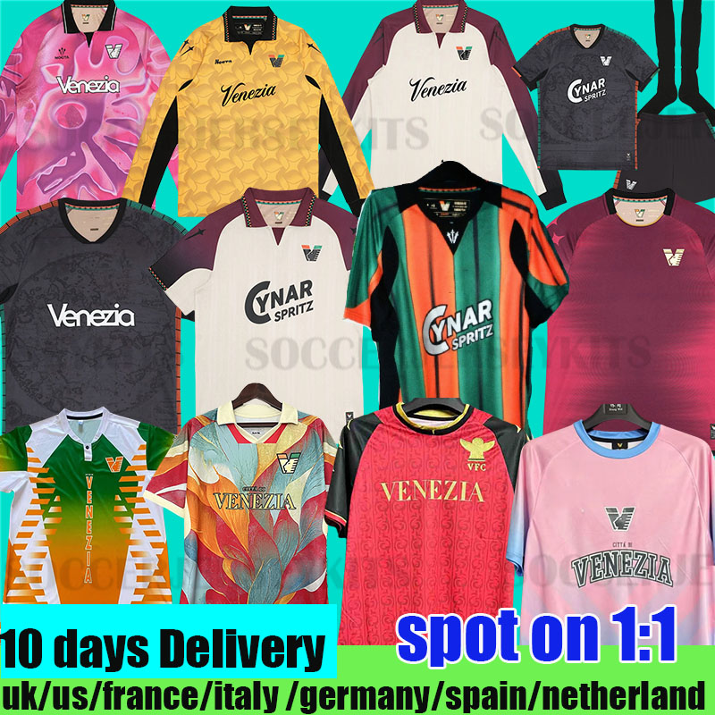25 26 Venezia Soccer Trikot soccer Jerseys FC 2025 2026 Black jersey football shirt Jersey de Venezia goalkeeper maglie calcio third blue goalkeeper jersey