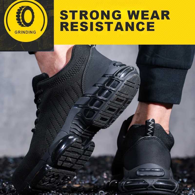 Steel Toe Safety Shoes for Men Women Comfortable Breathable Non Slip Work Shoes Security Protective Shoes Comfortable Sneakers Z250905
