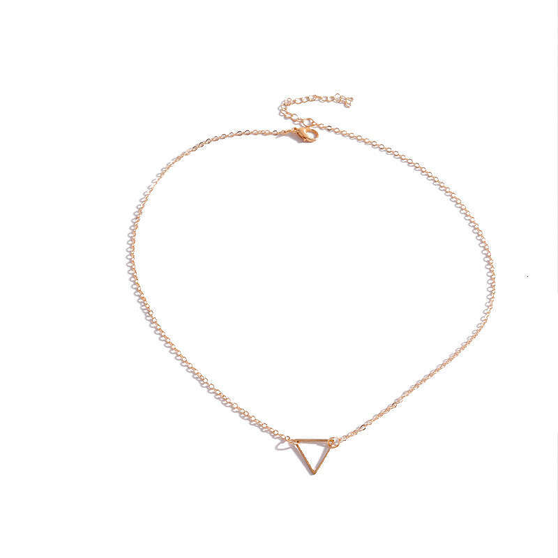DH collections 2025 Summer: Women's Versatile Geometric - Shaped Collarbone Chain