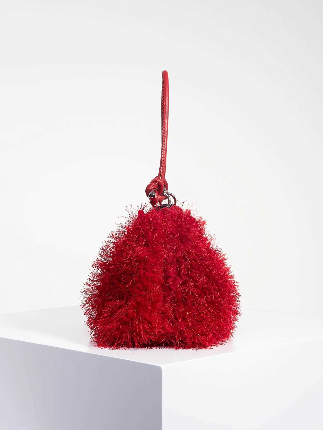 Y2K Style Women Shoulder BagsCute Charm ClutchHobo HandbagBurgundy BagVacation Travel Purse for Dopamine Style Purse Z250903