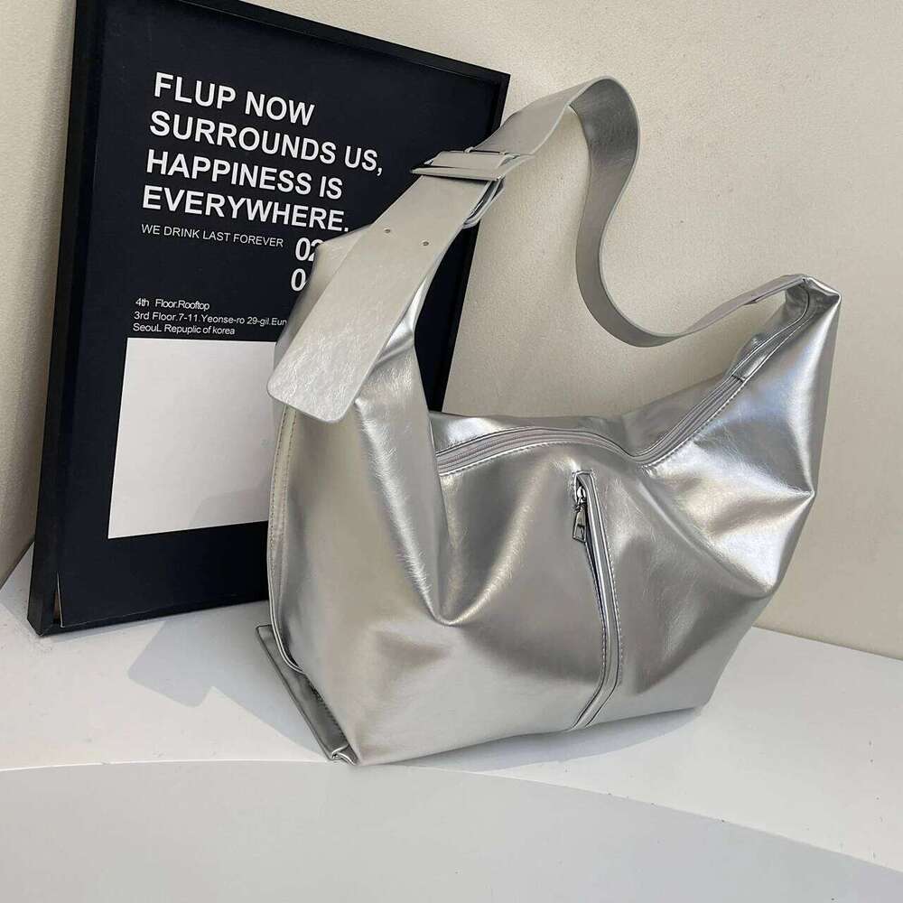 Slarge Capacity PU Leather Shoulder Women Big Sier Crossbody New In 2025 Solid Simple Hobos Bags Female Packages