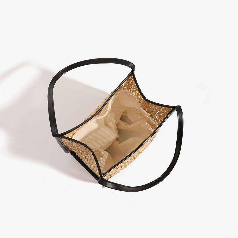 Hollow Out Weave Beach Bag For Women Designer Handbag And Purse 2025 New In Casual Vacation Large Capacity Tote Shoulder