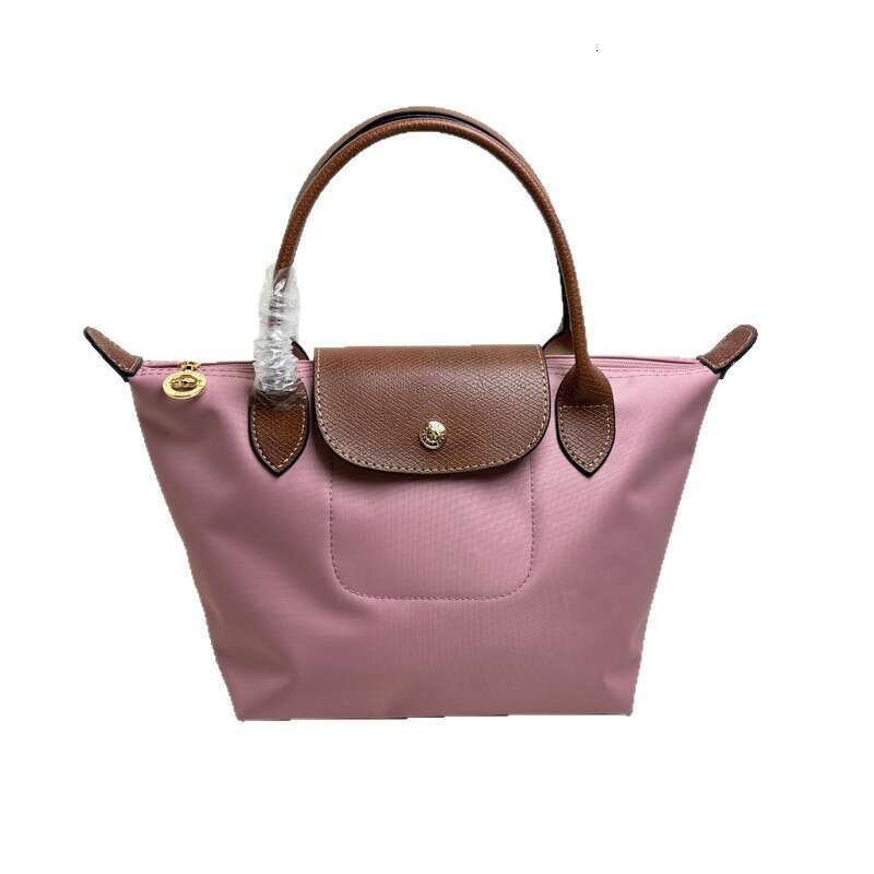 New Short Handle Small Nylon Handheld Dumpling Foldable Women's Shoulder Modification No-Punch Crossbody Bag Wide Strap