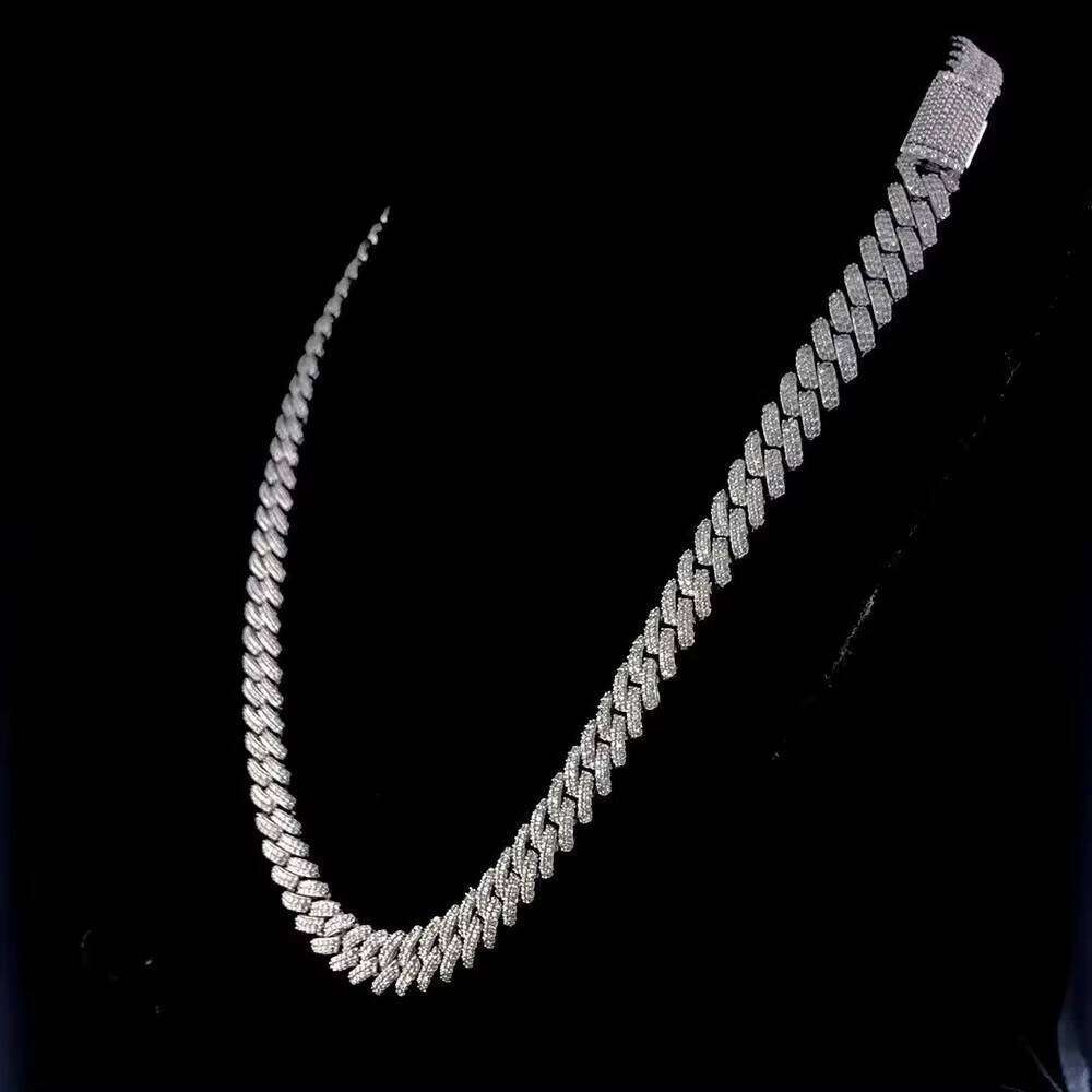 Exquisite VVS Clarity Moissanite Dia Studded Cuban Link Chain for Sale Indian Supplier From India