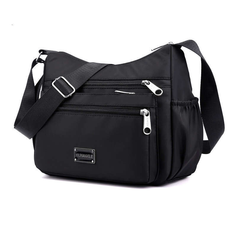 Fashionable Large Capacity Nylon Canvas Crossbody Women, Suitable for Middle-aged and Elderly Mothers, Multi-compartment Commuter Shoulder Bag