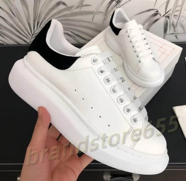 Designer running casual outdoor sneakers men's leather white platform with pink black red green Alexander shoes