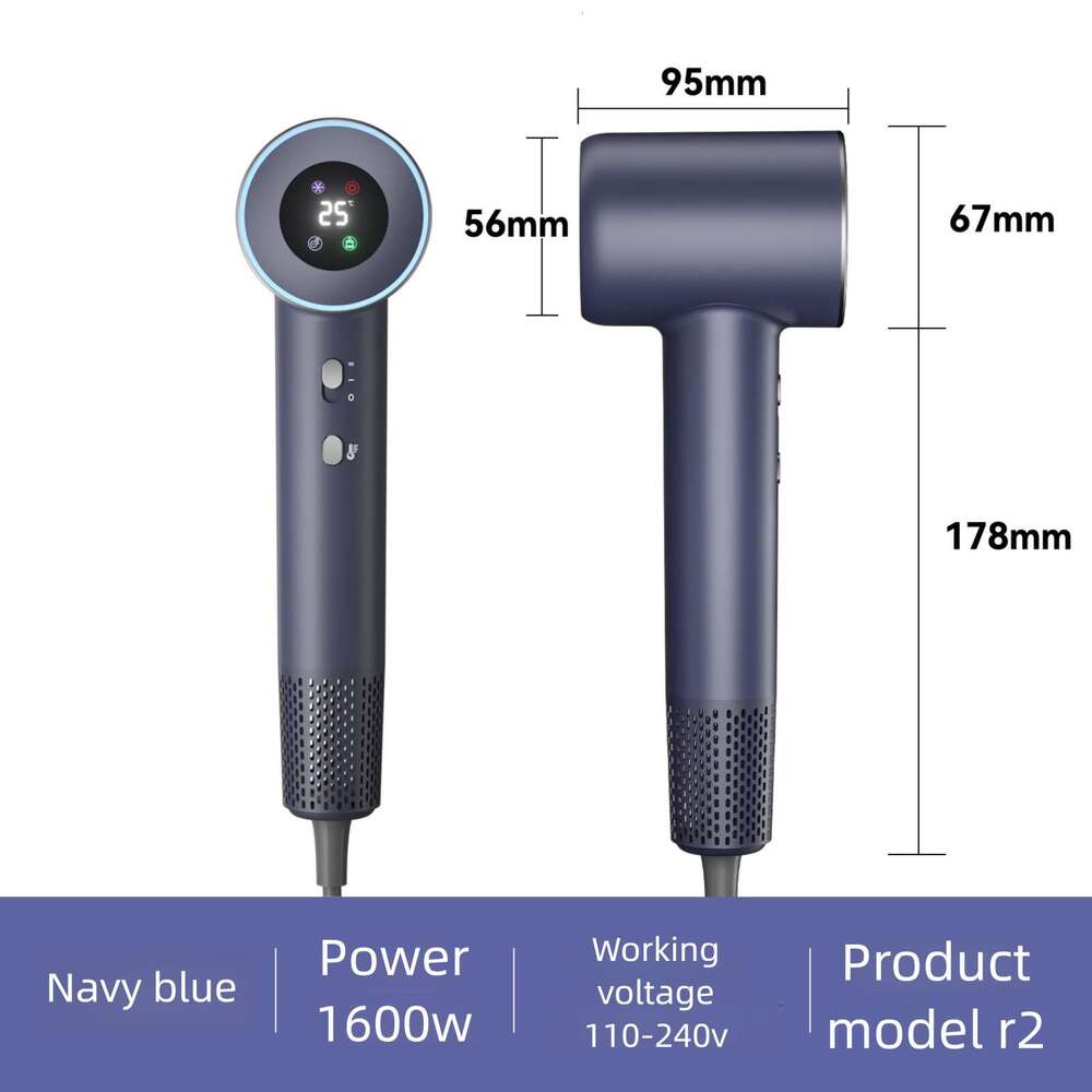 Famous Brand Designer High Speed Hair Dryer Power Supply Fast Drying Strong Wind Constant Temperature Salon Special Hot And Cold Air