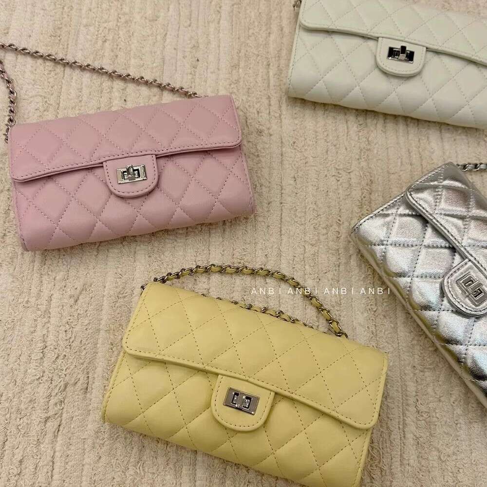 Versatile Mini Square High-end Coin Purse Style Ins Quilted Chain Phone Bag