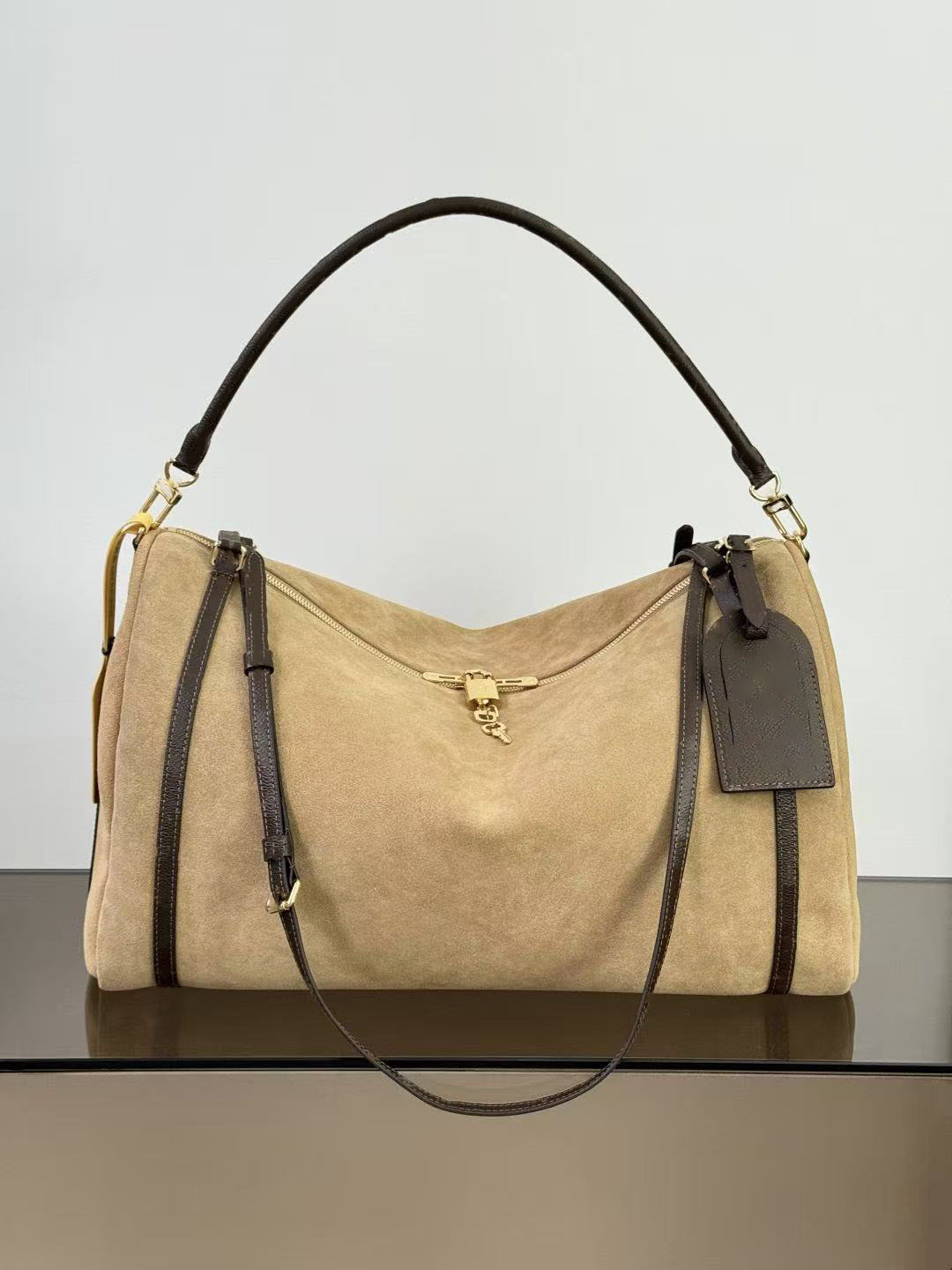 10A New Top Quality Fast Travel Shoulder Bag Luxury Designer Suede Genuine Leather Crossbody Bag Textile Lined Handbag Zipper Closure Clutch Wallet