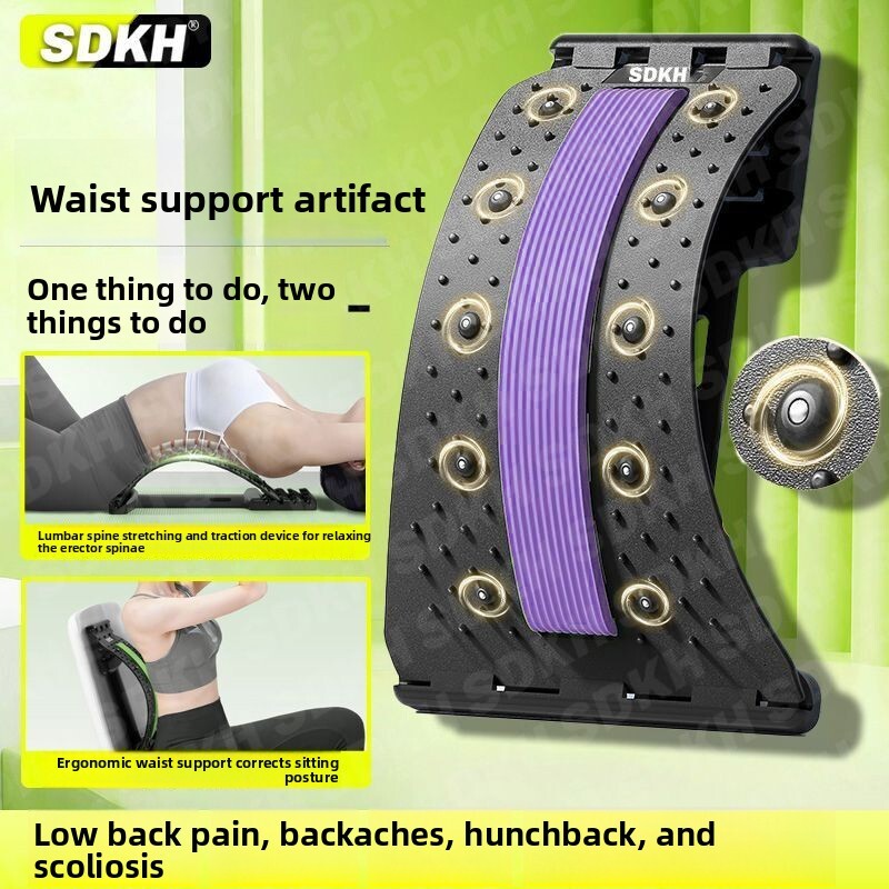 Relief Waist Middle-aged and Elderly Protection Massage Support Lumbar Spine Board Office Cervical Traction Device