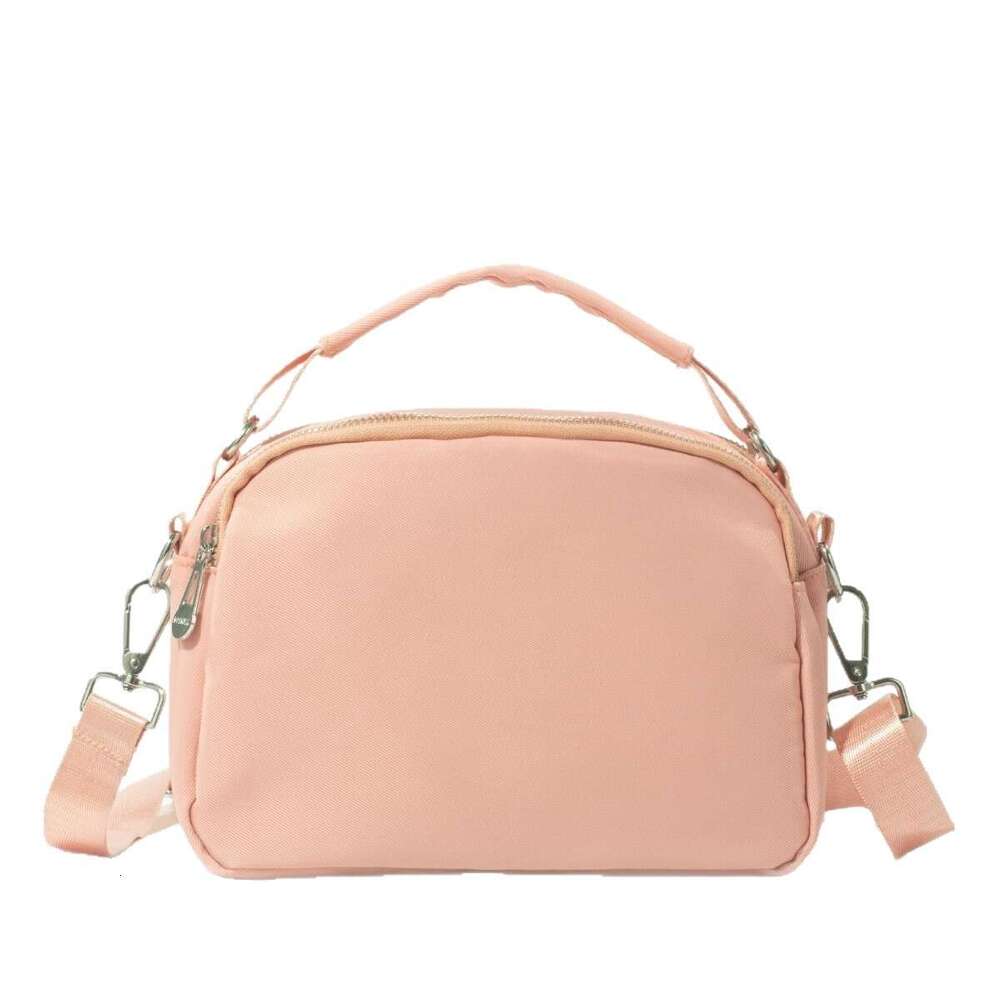 Trendy Women's 2025 New Urban Simple Single Shoulder Crossbody Bag Multi-layer Lightweight Nylon Fabric Casual Handbag for Women