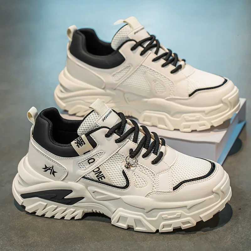 2025 New Casual Shoes Mens Trendy Shoes Sneakers with Thick Sole Breathable Mesh Mens Shoes for Daily Wear Outdoor Daddy Shoes Z250905