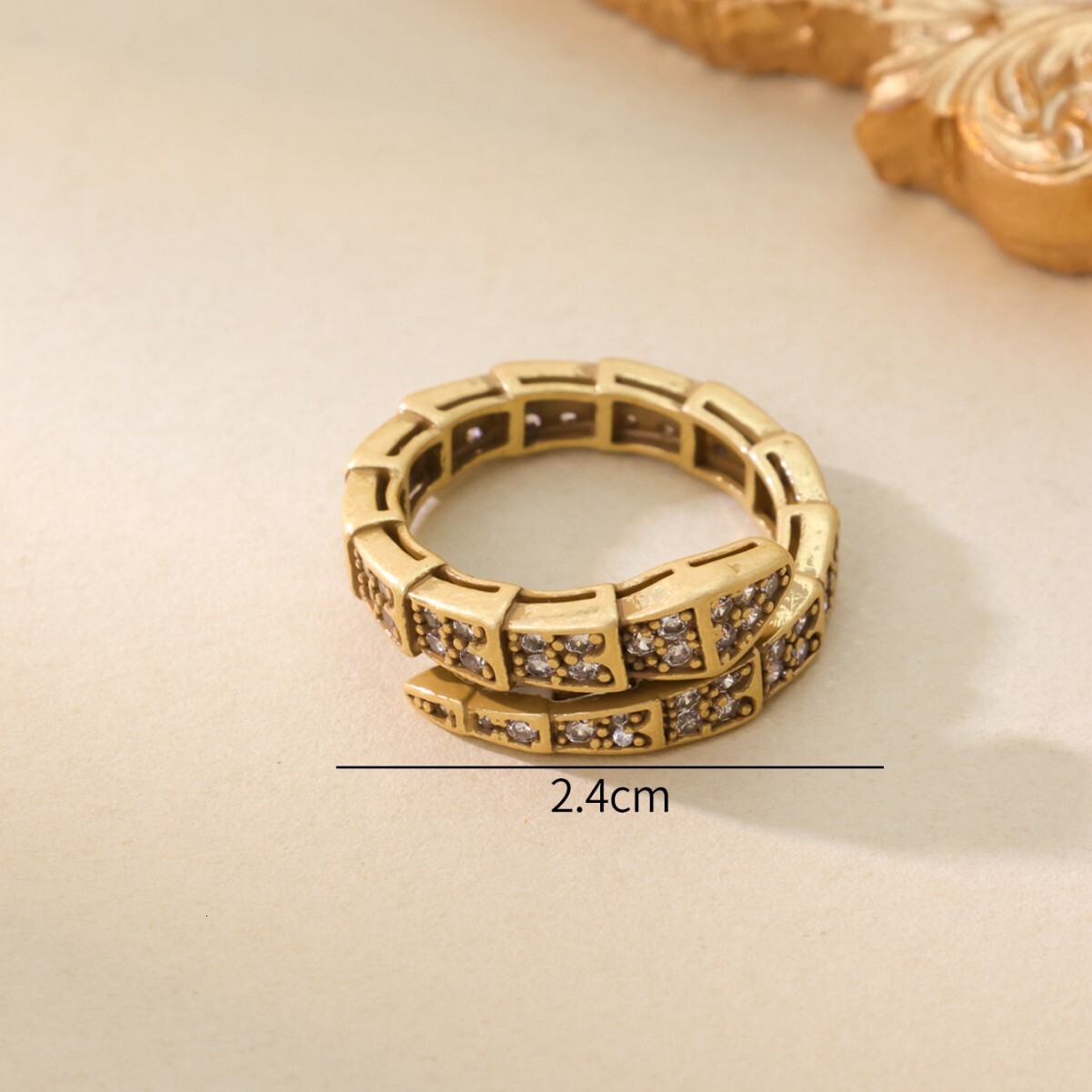 Luxury Brand Designer Jewelry Real Gold Plated Zircon Ring For Women, Elegant And High-End Feel, Adjustable Open Ring, Super Sparkling, Simple And Tre